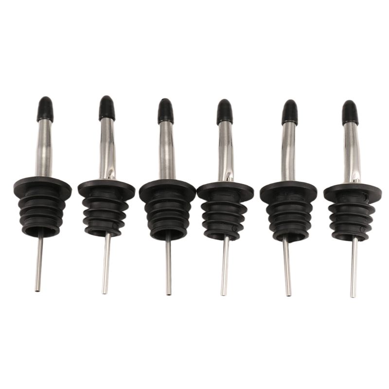 Speed Pourer Cap - OLTRE-ชุด 6 ชิ้น หัวเทเหล้าสแตนเลส หัวเทเร็ว หัวเทสำหรับขวดเหล้า